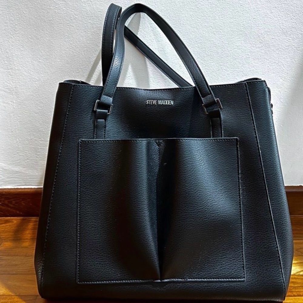 STEEVE MADDEN LARGE TOTE LeatherShoulder Bag